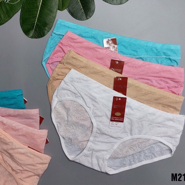 Quần lót bigsize thun lạnh gấm hoa mềm mát co giãn ôm mông 2311