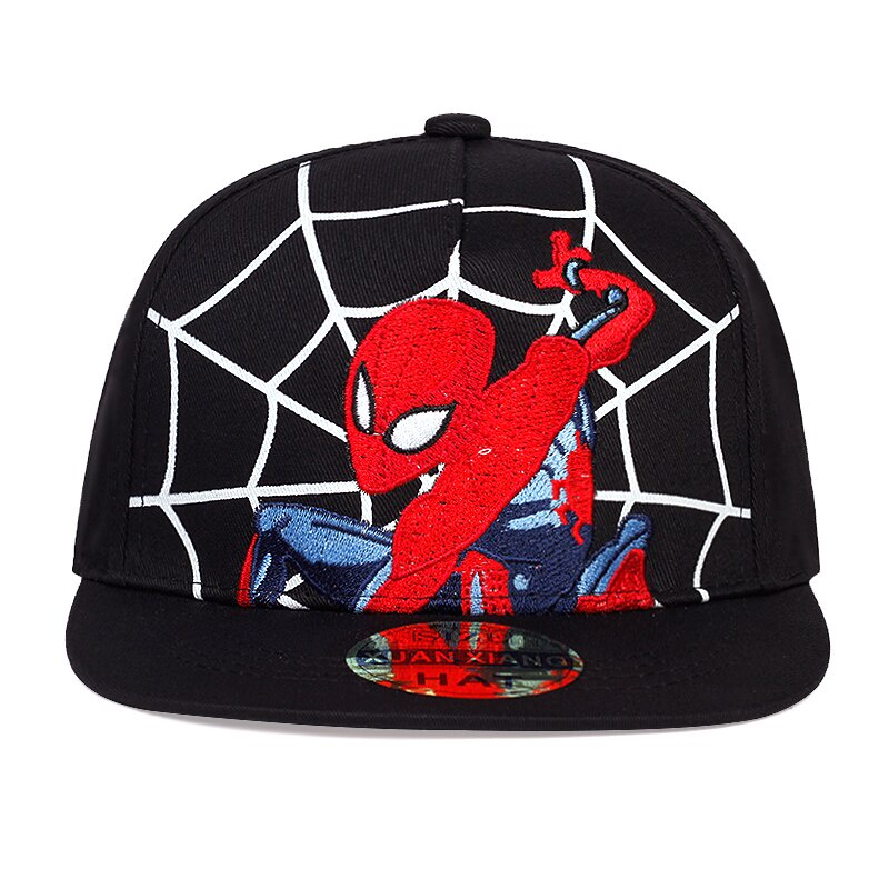 Mũ bóng chày họa tiết Marvel Spider Man phong cách hip hop có thể điều chỉnh dành cho bé trai