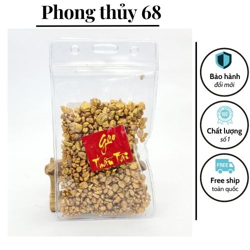 Gạo vàng thần tài, vật phẩm phong thủy kích hoạt tài lộc