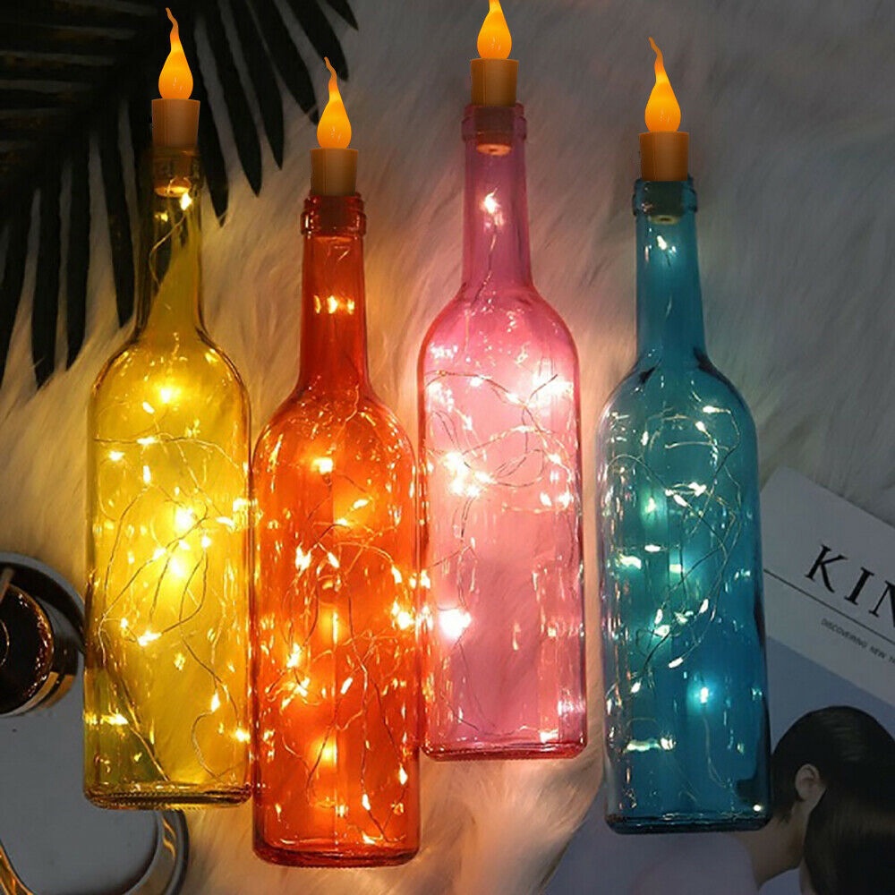 Dây Đèn Led 6 Feet Trang Trí Chai Rượu Cho Lễ Hội / Halloween / Giáng Sinh