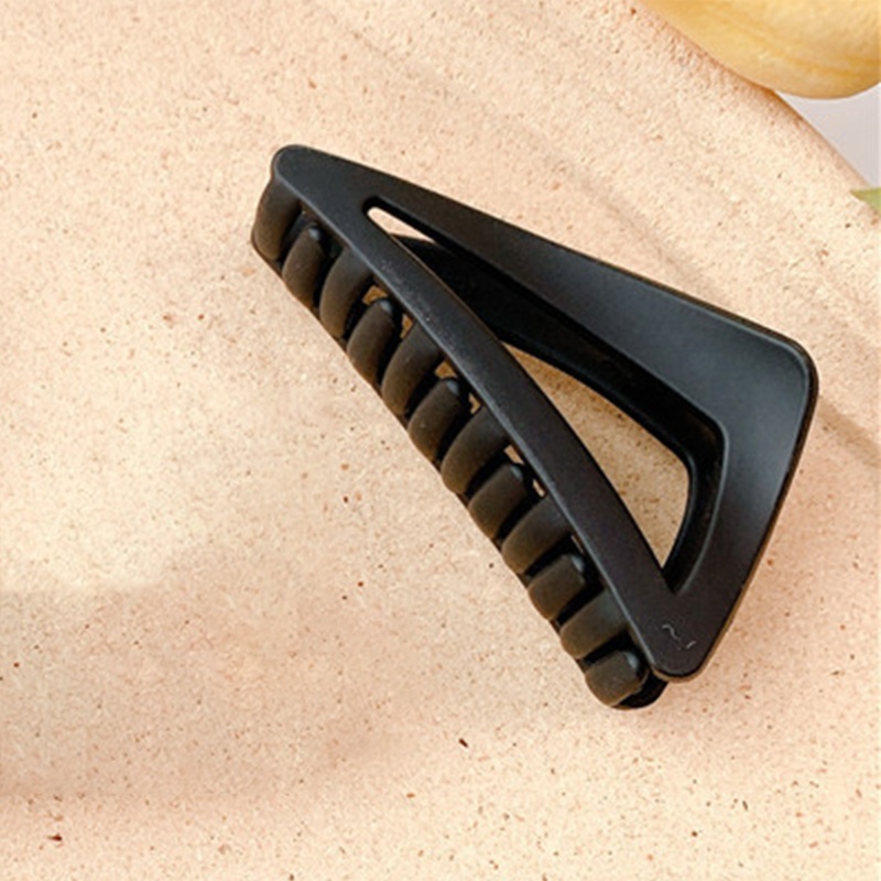 Flgo Kẹp Tóc Đuôi Ngựa Hình Tam Giác Màu Nhám Chống Trượt