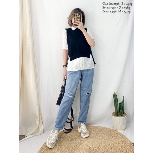 Set 3 món gile len 2hand