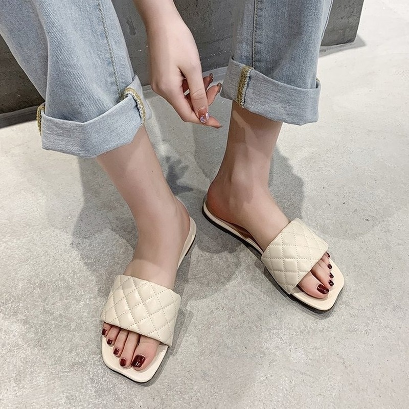 Big Size 34-42 Dép Sandal Nữ XIELUAIZTA Mũi Vuông Thời Trang Hàn Quốc