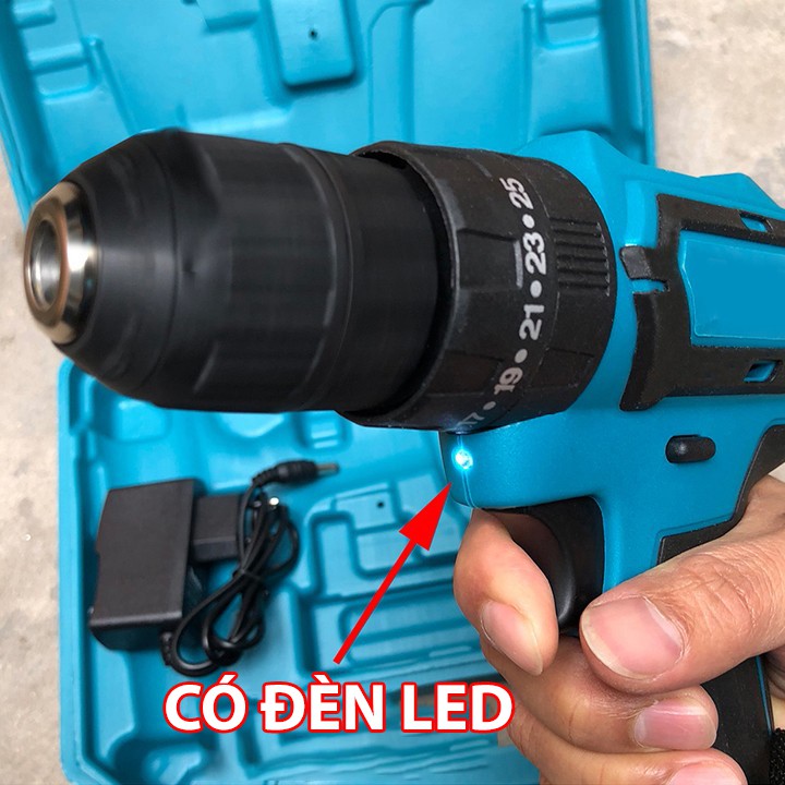 [TẶNG Mũi Khoan] Máy khoan pin bắt vít Makita 18V - Máy khoan, máy bắt vít - 100% lõi đồng