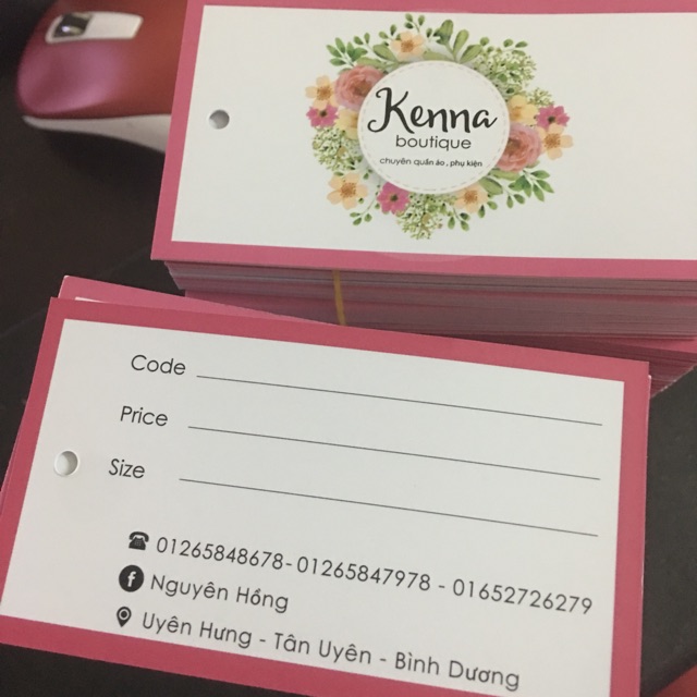 In nhãn mác quần áo 500 chiếc 250 k