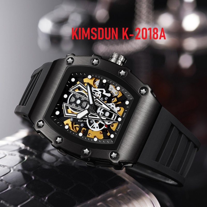 Đồng Hồ Nam Kimsdun K-2018A K-2018B - Dây Silicone - Size 42mm