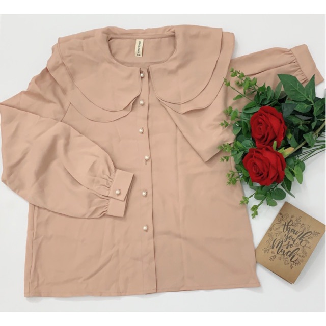 Thanh lý sơ mi hồng nâu hàng order