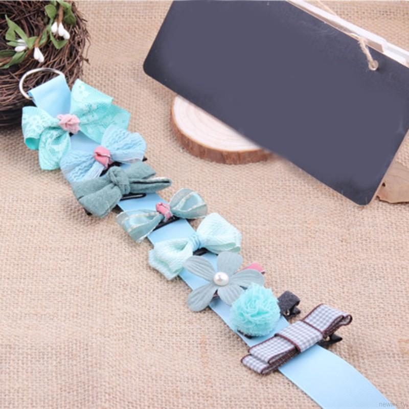 Set 10 kẹp tóc nơ đáng yêu cho bé gái