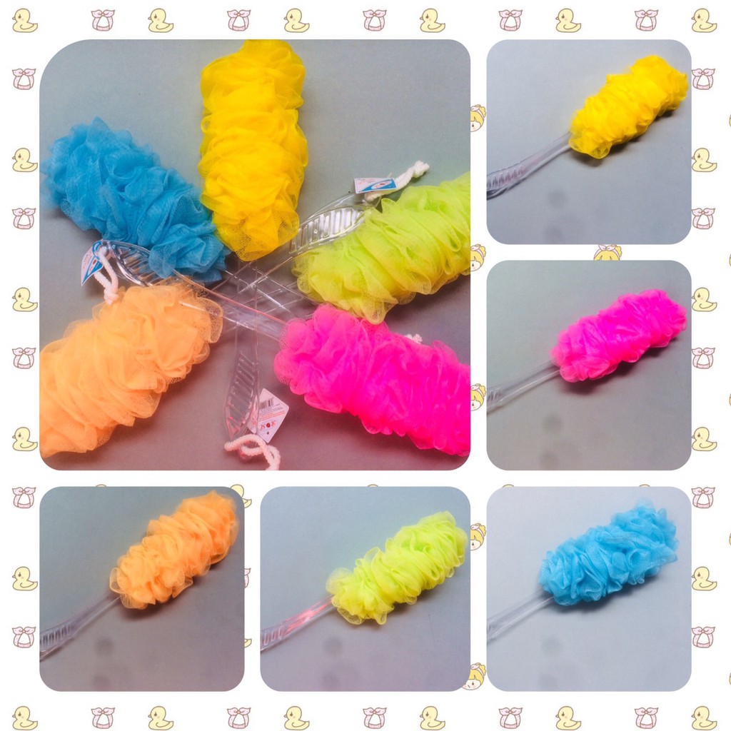 Cây tắm Cọ lưng dài tạo bọt cao cấp ROSE (nhiều màu)