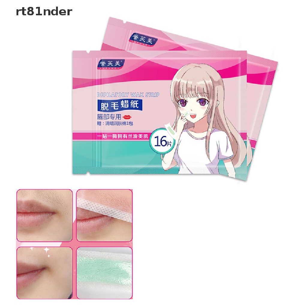 [Hàng mới về] 16 Dải sáp tẩy lông mặt / môi / toàn thân tiện lợi