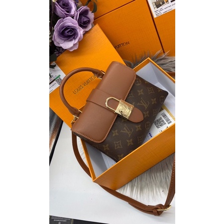 TÚI XÁCH LV LOCKY Ổ KHOÁ SIZE 22CM