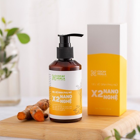 Dung dịch vệ sinh x2 nano nghệ - x2 hương đào - hương cam mới Cocayhoala- CHAI 150ML  HÀNG CHÍNH HÃNG