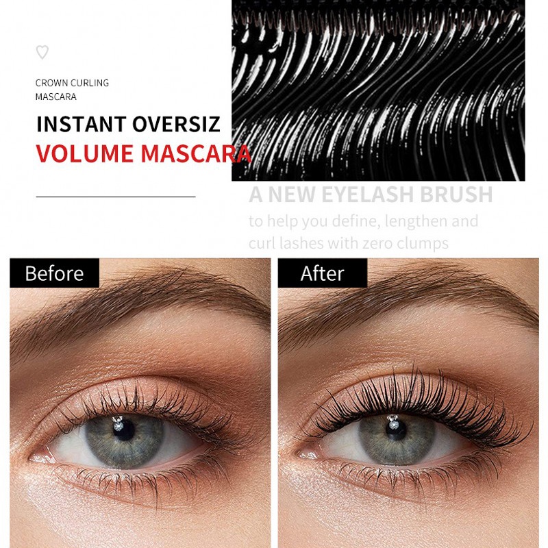 Mascara Yanqina Sợi Tơ 4D Chống Thấm Nước Làm Dài Dày Và Cong Mi Lâu Trôi