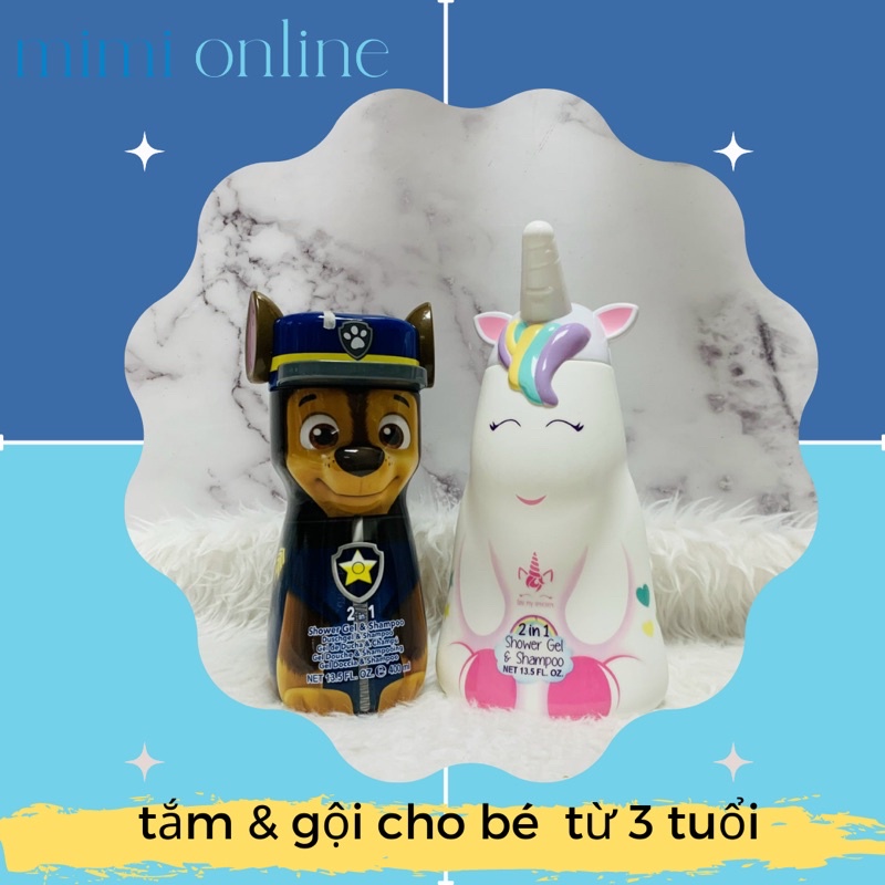 tắm &amp; gội cho bé từ 3 tuổi unicorn