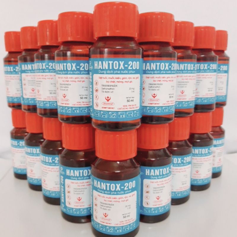 Hantox 200 Diệt muỗi, ruồi, kiến, gián chai 50ml