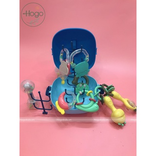 Xúc xắc gặm nướu cho bé làm từ nhựa ABS và silicon cao cấp nhiều màu sắc kích thích mắt