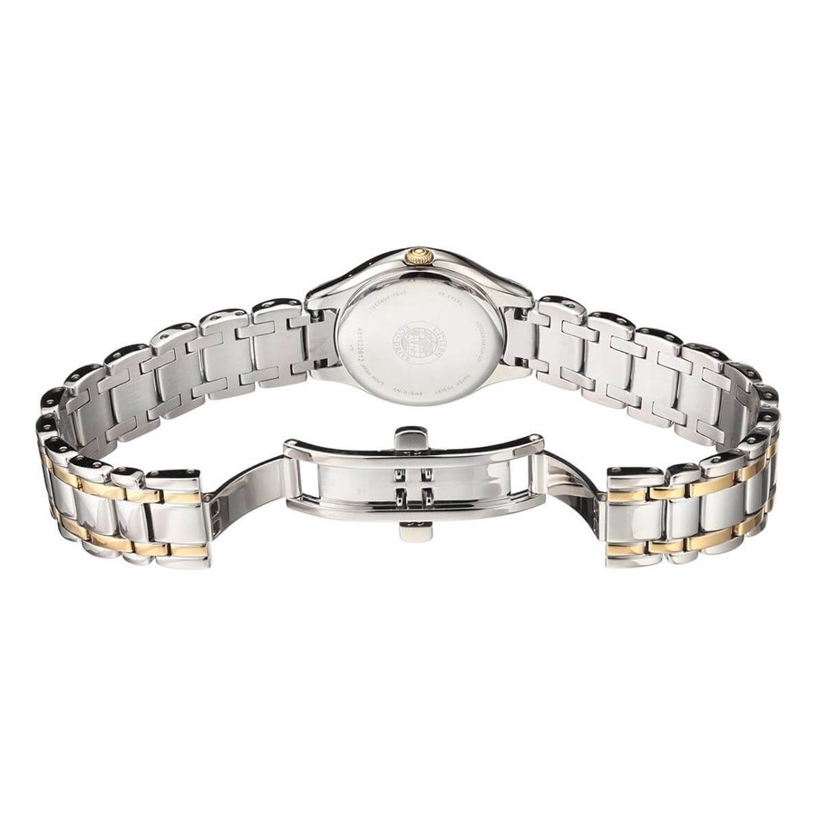 Đồng Hồ Nữ Citizen Đính Đá Swarovski Dây Thép Không Gỉ EM0284-51D - Mặt Xà Cừ