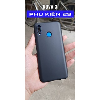 [Huawei Nova 3] Ốp lưng silicon dẻo đen nhám cao cấp Henyou