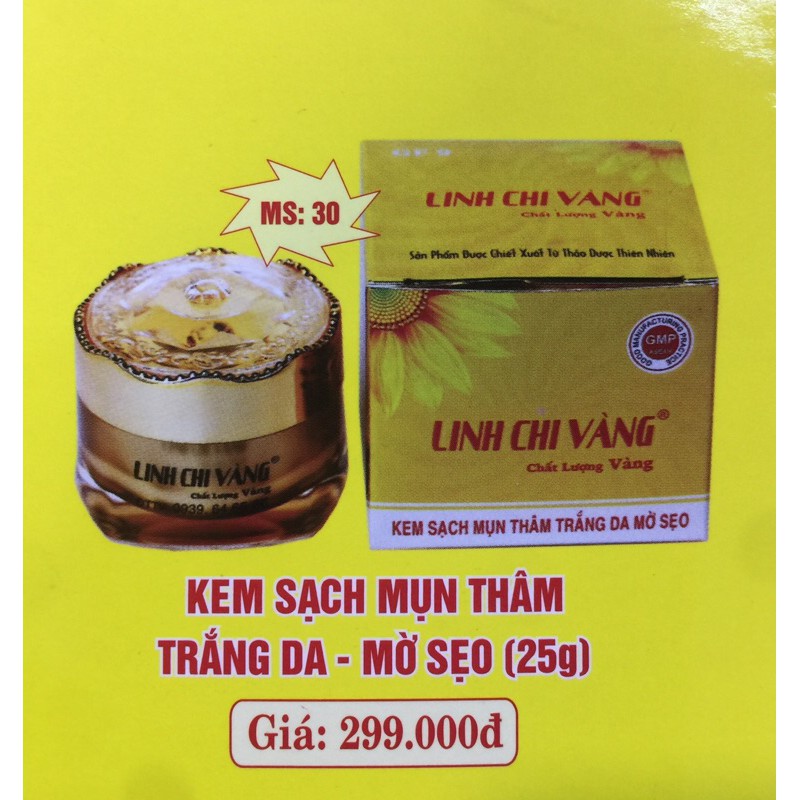 Kem sạch mụn LINH CHI VÀNG 25g