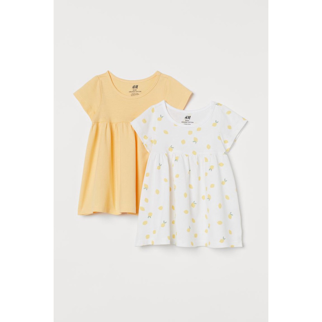 Set 2 váy cotton HM Auth bé gái
