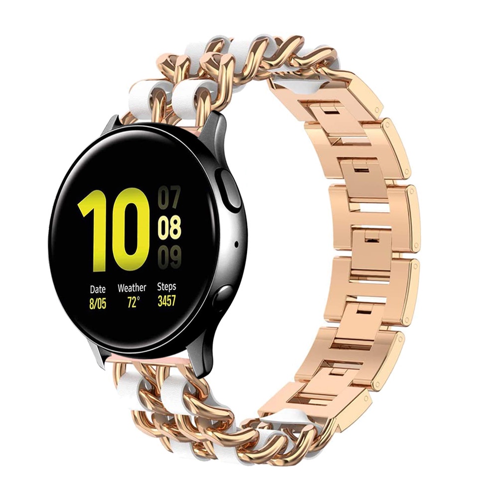 Dây Đeo Bằng Thép Không Gỉ Cho Đồng Hồ Thông Minh Samsung Galaxy Watch Active 2 40mm 44mm