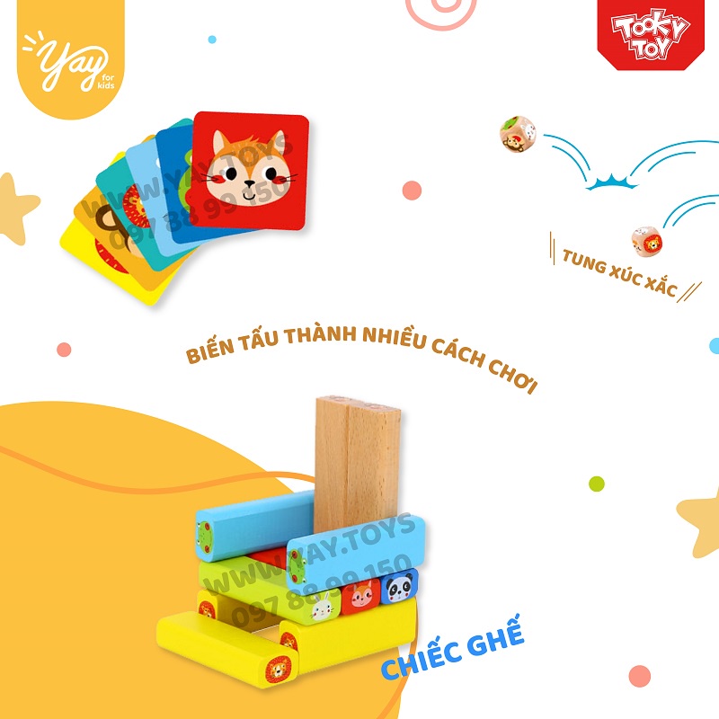 Trò chơi Jenga Thăng Bằng 3+ Mideer &amp; TOOKY