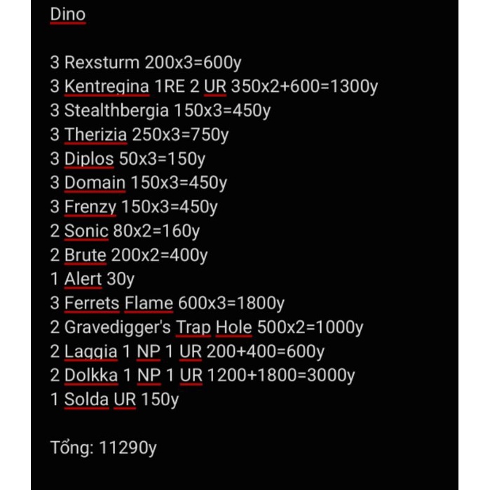 Thẻ bài Yugioh! OCG - Set Dinomorphia