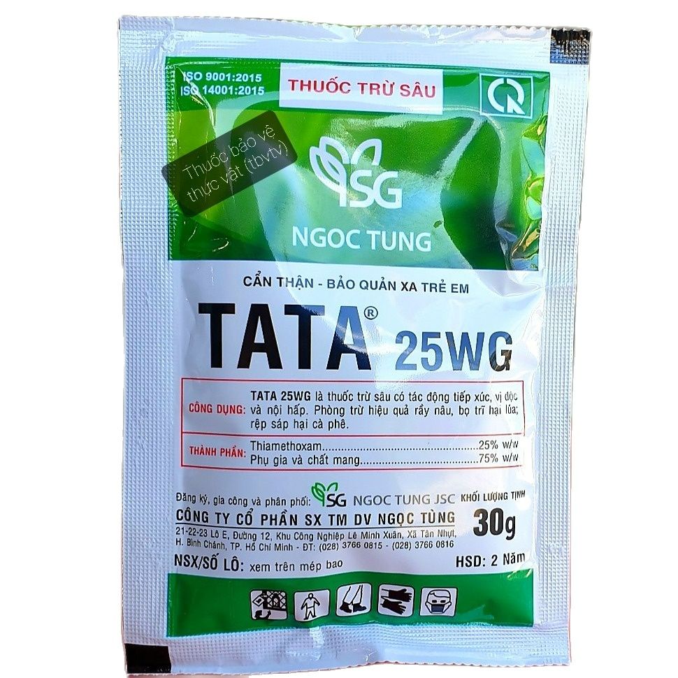 Tata 25WG 30gram, diệt rầy nâu, rệp sáp, tata ngọc tùng