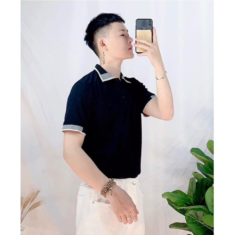 Áo Polo Nam Ngắn Tay có Cổ Bẻ Phối Áo thun nam in GẤU Cotton xuất xịn,chuẩn form sang trọng lịch lãm MINHSTORE | BigBuy360 - bigbuy360.vn