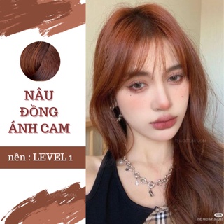 Set màu nhuộm tóc- nâu đồng ánh cam
