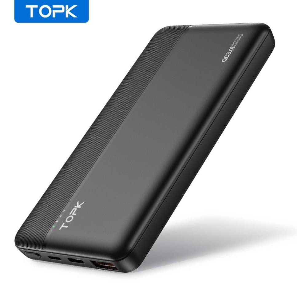 Pin Dự Phòng TOPK I1015P 18W QC3.0 10000mAh Hỗ Trợ Sạc Nhanh