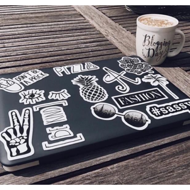 STICKER29K1 - COMBO STICKER TRANG TRÍ LAPTOP VALI MŨ BẢO HIỂM DÁN TƯỜNG SIÊU ĐỘC LẠ