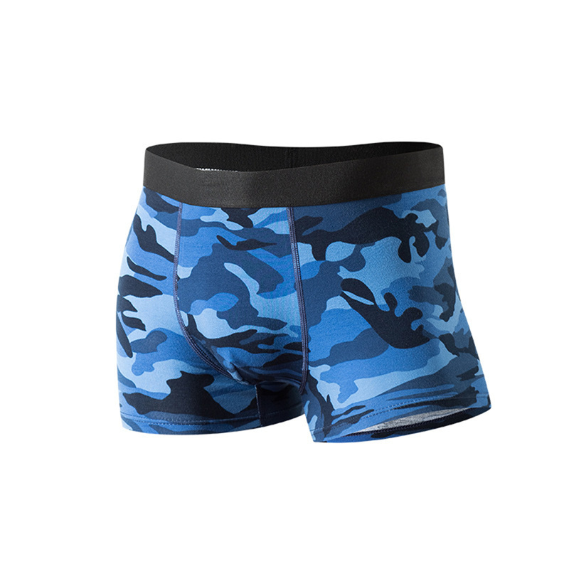 [abubbleVN]Boxer Man Cotton Camouflage Shorts Underpants Slip Homme Breathable Underwear