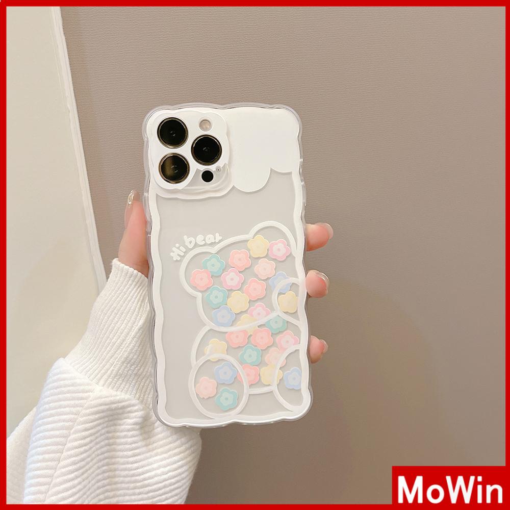 Ốp Điện Thoại Silicon Mềm Chống Trượt Chống Sốc In Hình Gấu Hoạt Hình Cho iPhone 13 Pro Max 12 Pro Max 11 7 Plus