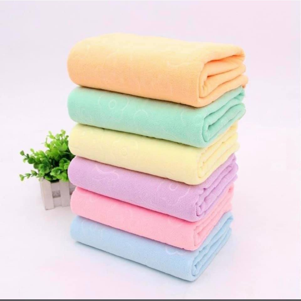 [ SIÊU RẺ ] Khăn tắm họa tiết mềm mịn dày dặn hàng chuẩn loại 1 khổ 70 x 1,4 M