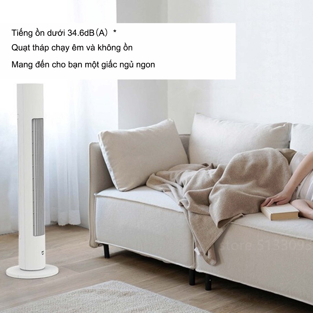 Quạt Tháp Thông Minh Xiaomi Gen 2 DC inverter BPTS02DM hỗ trợ góc siêu rộng lên đến 150 °