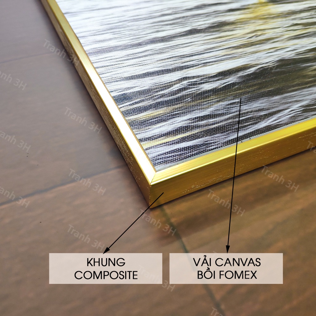 Tranh treo tường canvas đẹp có khung viền cao cấp, Tranh treo phòng khách, phòng ngủ, cầu thang, Mẫu tranh mới 2021 | 3H