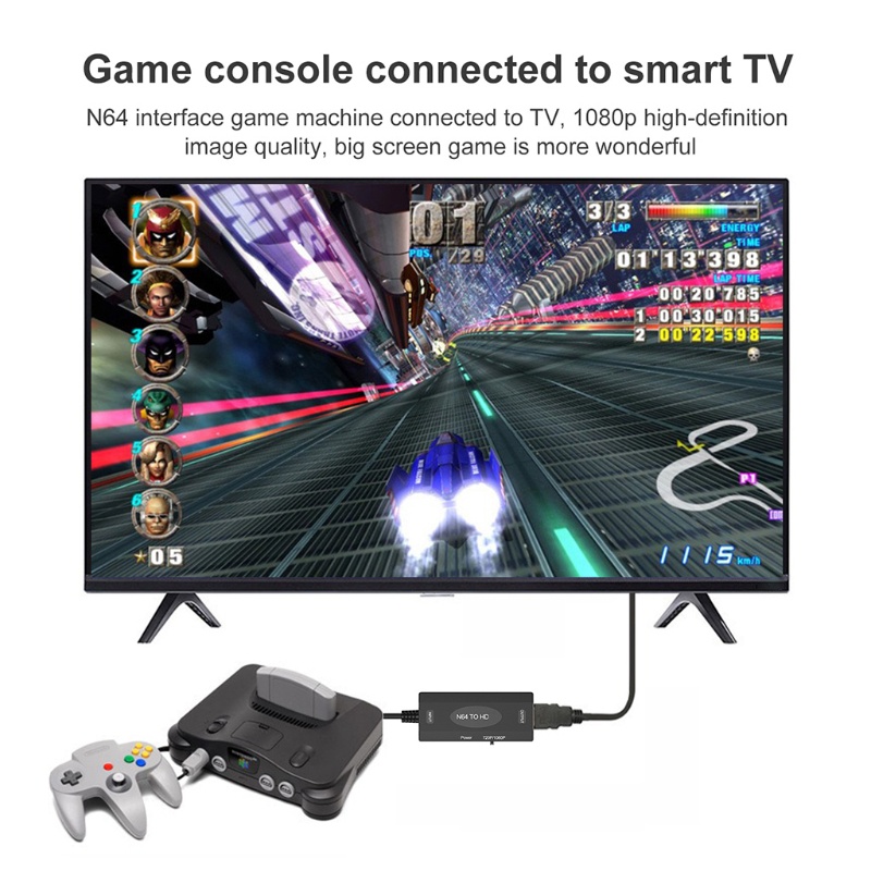 Bộ ĐiềU HợP Shas N64 Snes Cho Ngc 64 to 1080P 5 91in