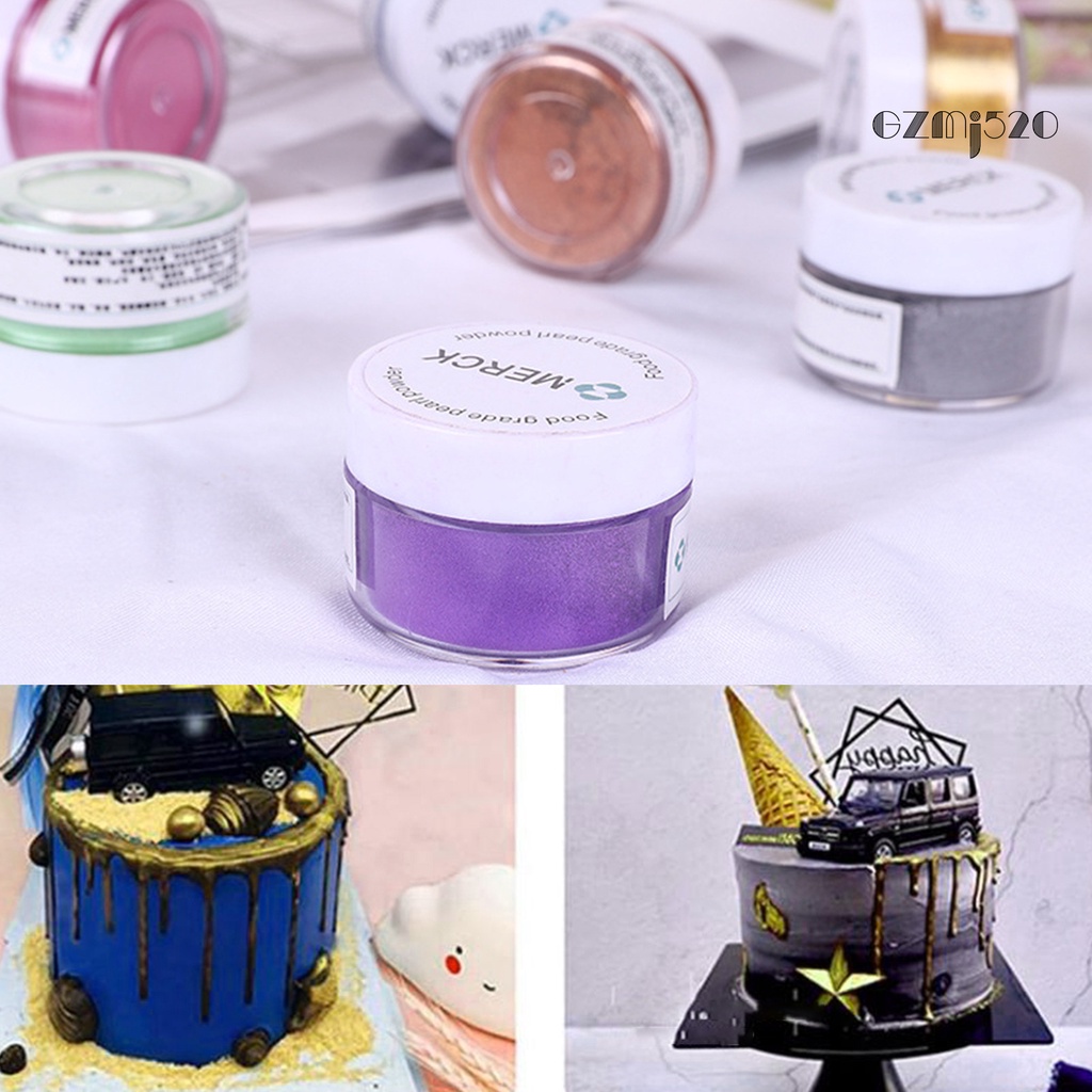 1 Lọ Bột Kim Tuyến Nhiều Màu Sắc Dùng Trang Trí Bánh Kem