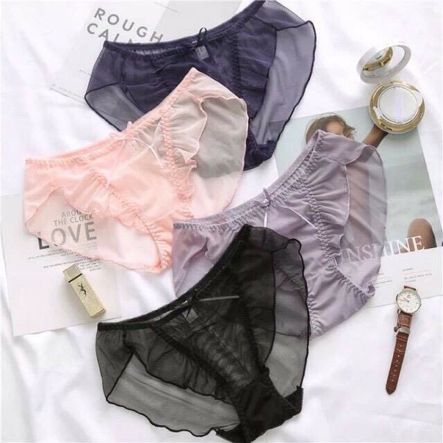 QUẦN LÓT REN LỤA XUYÊN THẤU GỢI CẢM SEXY Q0346  BC_CHIC LINGERIE