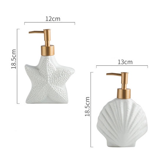 Bình đựng xà bông rửa tay sữa tắm dầu gội gốm sứ 420ml ZIXIN ZANE21