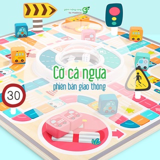 Boardgame Cờ Cá Ngựa phiên bản phương tiện giao thông BGCN, đồ chơi trẻ em, đồ chơi gia đình