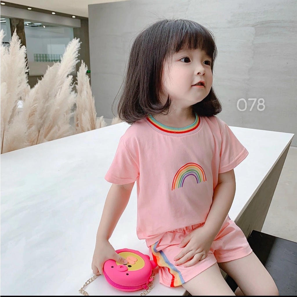 Bộ bé gái chất cotton mát hàng cao cấp size đại 078