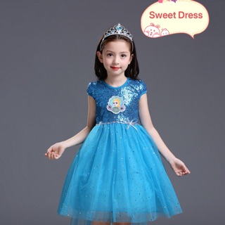 Váy Elsa Lấp Lánh