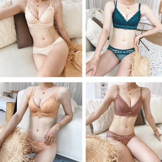 Bộ lót ren cao cấp không gọng Nâng ngực lót cotton cao cấp siêu đẹp