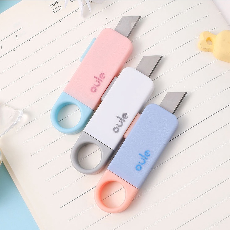 Dao rọc giấy mini hình chân mèo haki dễ thương loại tốt cao cấp