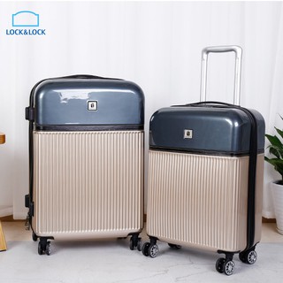 Vali du lịch Lock&Lock Travel Zone Twotone LTZ954GOD 20 inch màu vàng - Larva Store