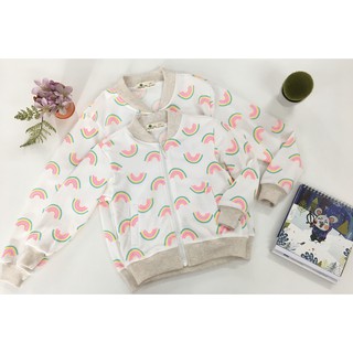 [RẺ_CHẤT] [VT00458, VT00459] Áo Khoác Bomber  Cầu Vồng LITIBABY Thời trang trẻ dành cho bé gái size 1-12 tuổi