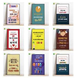 Tranh Laminate Bóng Gương - Tranh Treo Tường Trang Trí Văn Phòng Slogan Tạo Động Lực 1 - Tặng Kèm Đinh Đa Năng