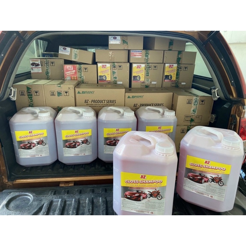 [Chiết từ can 20L] Xà bông rửa xe bz có chiết lẻ, Nước rửa xe bz chính hãng